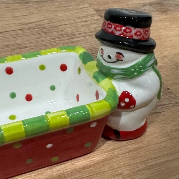 NEW Temp-Tations Holiday Figural Set of 2 Cracker Trays